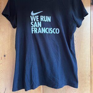 CLOSE OUT SALE: Nike Black & White Tee with Wings on Back - Large